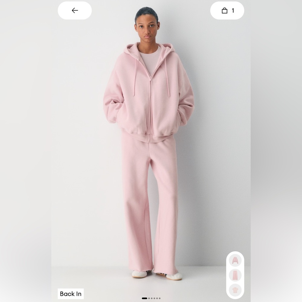 Aritzia TNA Light Pink Joggers - Picture 2 of 4
